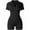 Black, variant on YTDSCS Jumpsuits for Womens Yoga V-Neck Bodysuit Ribbed Workout Onesies Women's Sport Stretch Romper for Summer S-XL