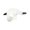 White, variant on Halloween Asymmetrical Half-Face Mask, Matte Finish Masquerade Prop with Adjustable Elastic Strap (1 PC Mask) White One Size