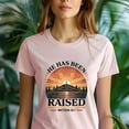 thumbnail image 5 of Christian Sunrise Graphic T-Shirt He Has Been Raised Matthew 28:7, White, Size M, 5 of 6