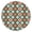 Native American Geometric, variant on Stretch Fit Round Tablecloth in Boho Floral, 44Inch Elastic Edge for 38-42 Inch Tables, Spill Resistant Vinyl Cover for Daily Dining