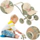 thumbnail image 1 of Muebles en Miniatura 1 12 Artificiales Cochecito para Bebés () Verde, 1 of 9