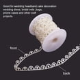 thumbnail image 4 of 10 Yards ABS Plastic Imitation Pearl and Rhinestone Chain Pearl Bead String for Wedding Party Decoration Sewing Trims Cake Decoration Creamy White for DIY, 4 of 7
