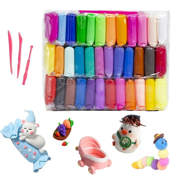 Rohy Modeling Clay Kit 36 Colors Air Dry Ultra Light Clay for Kids Safe