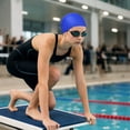 thumbnail image 4 of Clossjun Silicone Swim Cap Waterproof Swimming Hat, Non-Slip Adult Swimming Caps for Women and Men Swim Training Racing, 4 of 7
