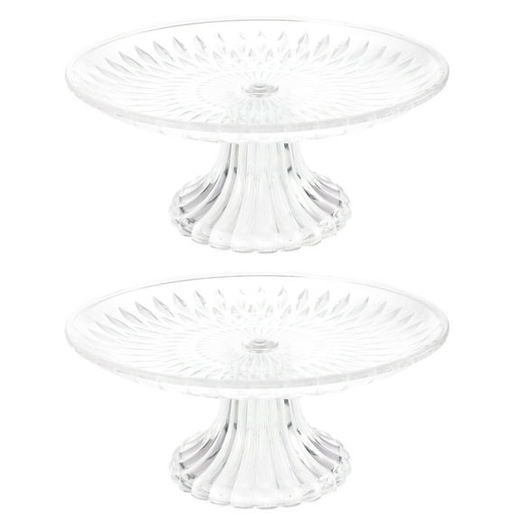 Cake Stand Display Platter Serving Tray Glass Fruit Dessert Cupcake Holder Plate Tower Trays Dome Food Snack Server