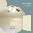 thumbnail image 6 of TOPGREENER Kalide Light Switch and 3-Speed Ceiling Fan Control Combo, in Wall Light and Fan Combination Switch, Single Pole, 2.5A, 720W, Neutral Wire Not Required, TGSFS3-LA, Light Almond, 6 of 6