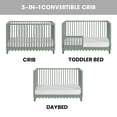 thumbnail image 3 of Oxford Baby Sterling Convertible Island Crib Olive Green, 3 of 14
