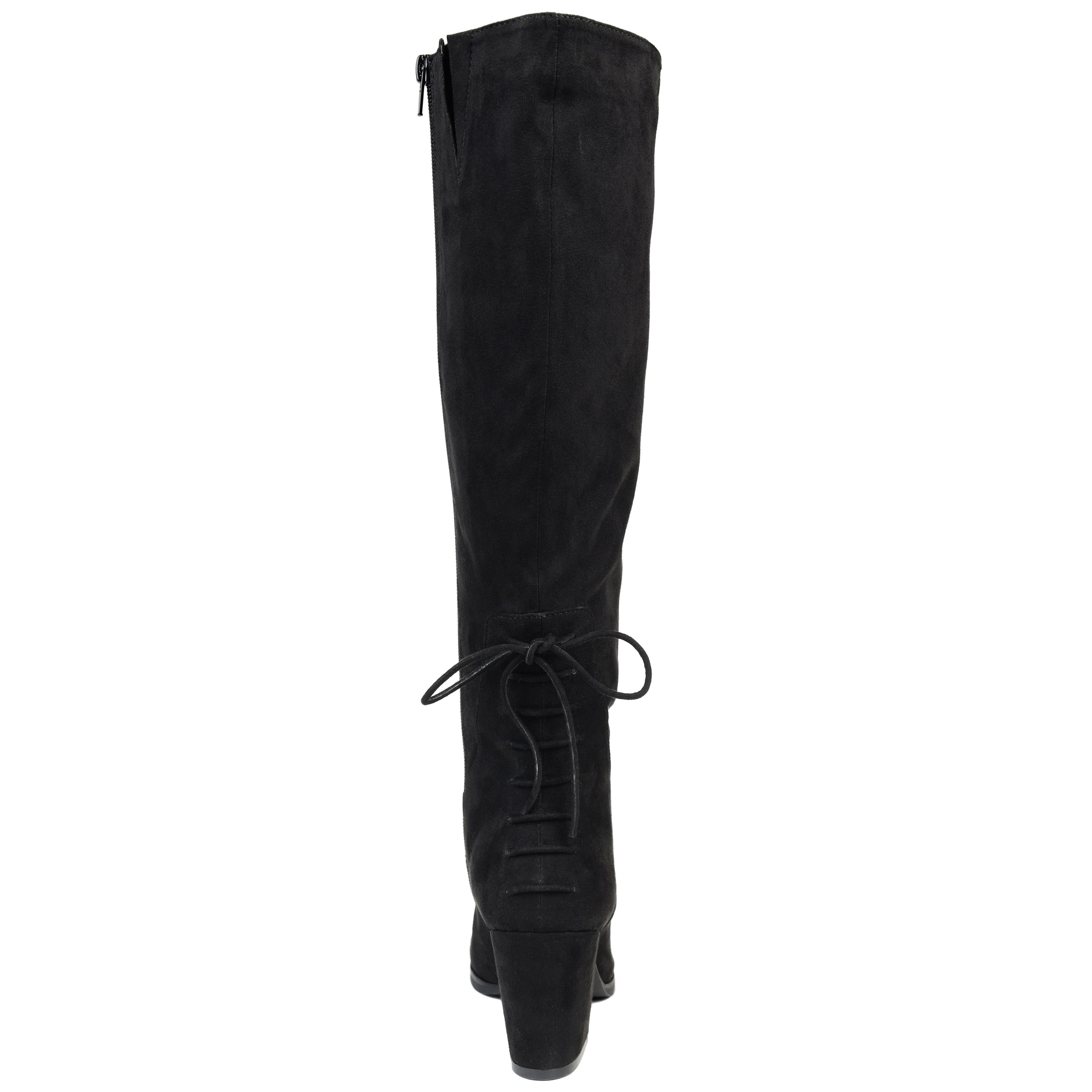 Journee Womens Leeda Extra Wide Calf Block Heel Knee High Boots