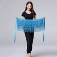 thumbnail image 5 of Racing Butterfly Dance Hip Skirt Sequins Fringe Skirt Tassel Hip Scarf Rave Skirt for Women, 5 of 8