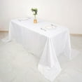 thumbnail image 2 of Efavormart 90" X 132" - White Accordion Crinkle Taffeta Rectangular Table Cover - Perfect for Wedding Ceremonies, Parties, Upscale Occasions, Birthday Celebrations, and Any Special Event, 2 of 11