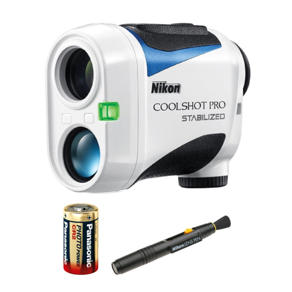 Nikon 6x21 CoolShot Pro Stabilized Laser Rangefinder with Lens Pen and Battery