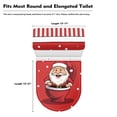 thumbnail image 5 of HELLHERO Santa Claus Stylish Polyester Fabric Toilet Cover Set Soft Stylish Gifts Toilet Lid Covers Adjustable for Bathroom Home Comfort, 5 of 5