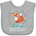 thumbnail image 3 of Inktastic First Birthday 1 Year Old Girl Fox Girls Baby Bib, 3 of 4
