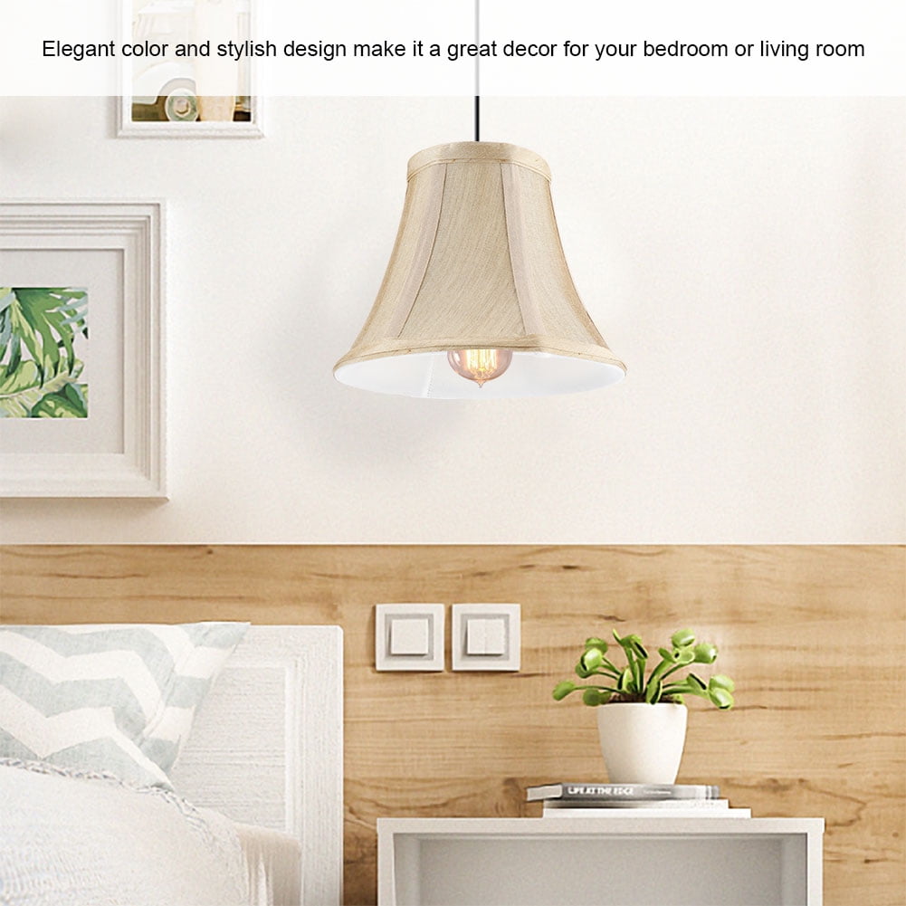 Yosoo 6pcs Beige Mini Lamp Shades Chandelier Light Cover Set