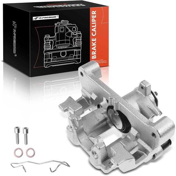 A-Premium Disc Brake Caliper Assembly with Bracket Compatible with Select Subaru Models - Legacy/Outback 2015 2016 2017 2018 2019, H4 2.5L/H6 3.6L - Rear Left Driver Side