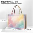thumbnail image 3 of Large Capacity Tote Bag,Dreamy Pastel Sky Handbag Fashion Luxury Tote Bag,15.7"x13"x 5.1" Inches,Laptop Compatible, 3 of 6
