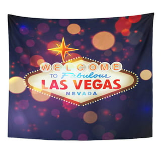 America Tapestry, Gambling Shopping and Nightlife Big Entertainment City of  Las Vegas Illustration, Fabric Wall Hanging Decor for Bedroom Living Room