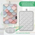 thumbnail image 6 of Yayeee Pot Holders Kitchen Heat Resistant with Pocket 7"x9.8" Cotton Oven Cooking Hot Pads, Art Pattern, 6 of 7