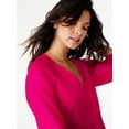 thumbnail image 4 of Free Assembly Women's Tiered Mini Dress with Long Sleeves, Sizes XS-XXL, 4 of 7