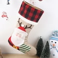 thumbnail image 4 of Ounissouiy Calcetín de Navidad Adorno para el hogar Encantadora decoración de vacaciones Bolsas de regalo Decoraciones colgantes Calcetín de Navidad Kits de decoración para fiestas Papá Noel Ounissouiy HA069685-02, 4 of 6