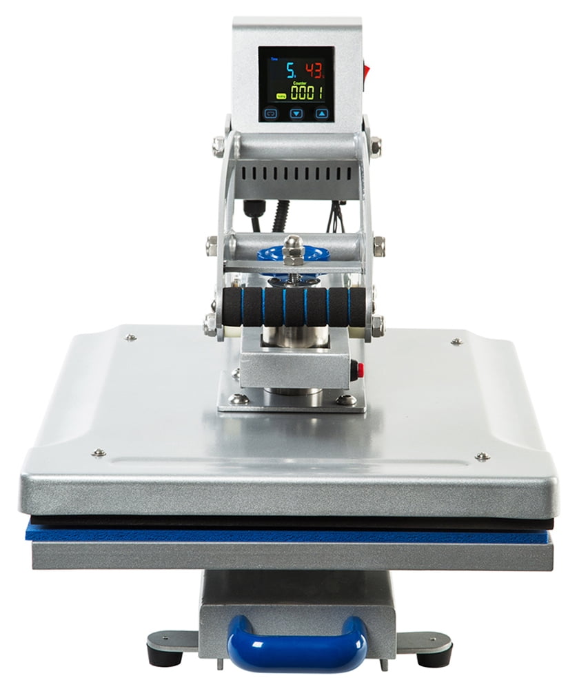EQCOTWEA Drawer Design Semi-Automatic Electric Heat Press Machine Sublimation Transfe Machine with Silicone Pad