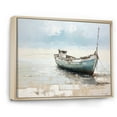thumbnail image 2 of Designart "Simplified Beachside Angler'S Boat" Coastal Boat Floater Framed Wall Decor, 2 of 5