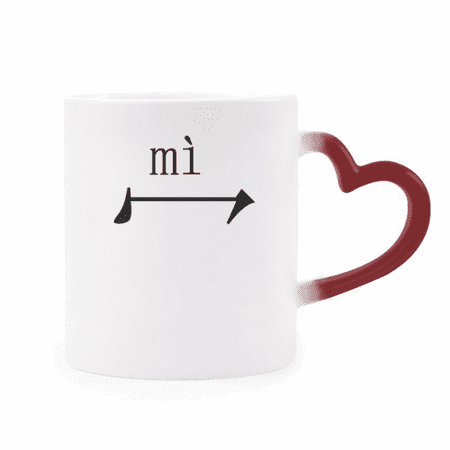 

Chinese character component Heat Sensitive Mug Red Color Changing Stoneware Cup