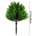 thumbnail image 3 of BNNG Artificial Cypress Topiary Shrubs, UV-Resistant Faux Outdoor Plants with Ground Spikes — Realistic Cedar Bushes for Porch, Patio, Garden, Yard Décor - Easy to Install, 3 of 5