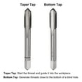 thumbnail image 3 of Unique Bargains M7 x 0.75 Alloy Tool Steel Taper/Bottom Screw Thread Taps Metric Hand Tap Set 2 Pair, 3 of 7