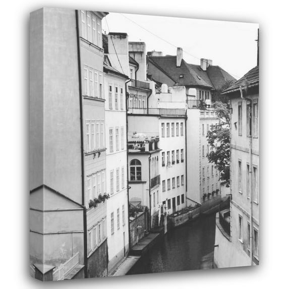 Cyndi Schick 20x24 Gallery Wrapped Canvas Wall Art Titled - Little Canal Prague Czech Republic