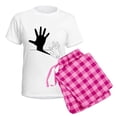 thumbnail image 5 of CafePress - Rabbit Hand Shadow Women's Light Pajamas - Women's Short Sleeve Print T-Shirt and Pants Light Cotton Pajama Set, 5 of 7