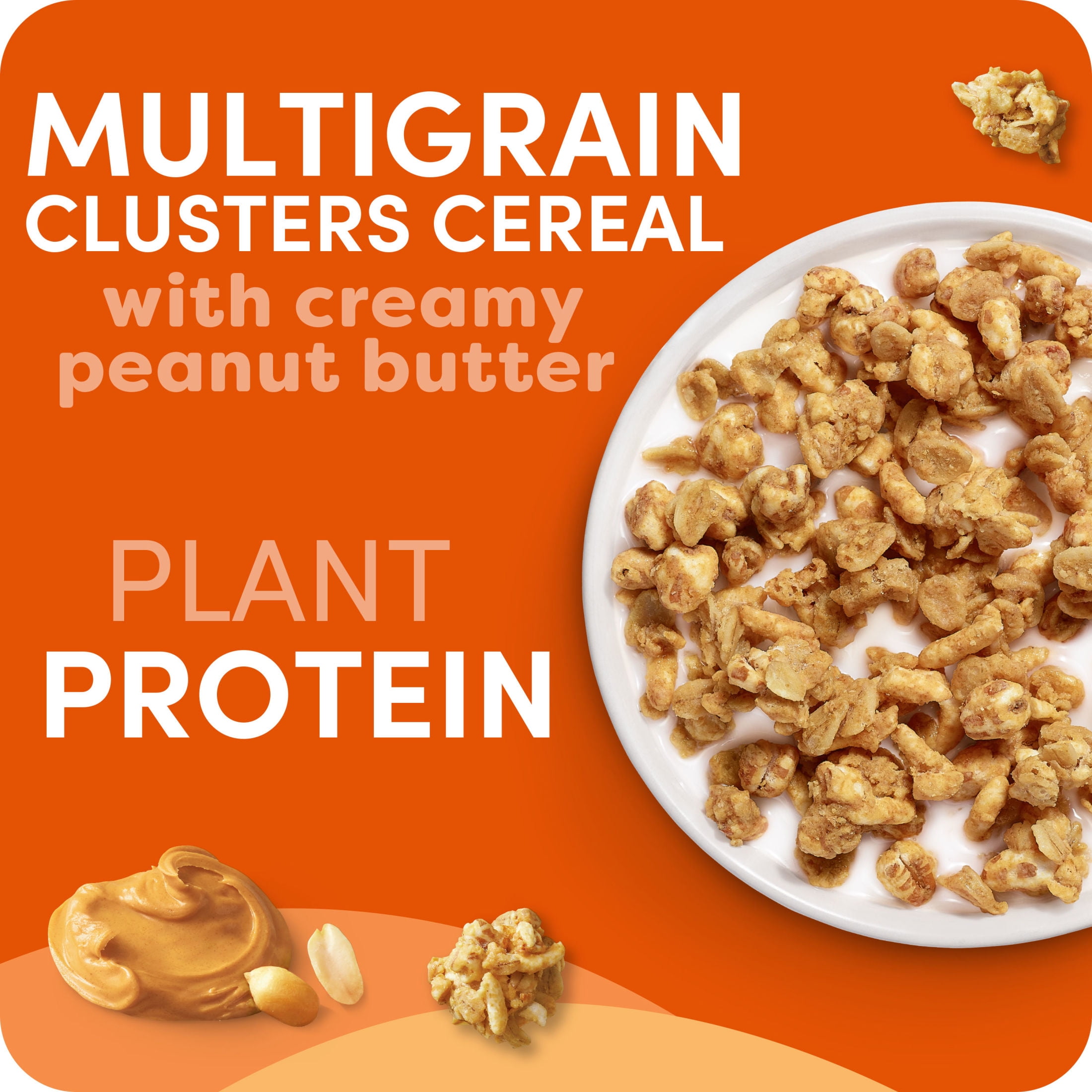 (10 pack) Kashi GO Peanut Butter Crunch Protein Cereal, 10g Protein, 16.9 oz