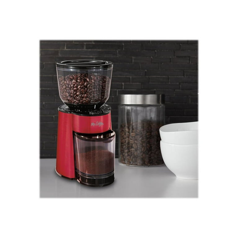 Mr. Coffee Automatic Burr Grinder with 18 Custom Grinder Settings