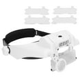 Head Mount Glasses Magnifier Battery Powered Magnifying Glass with