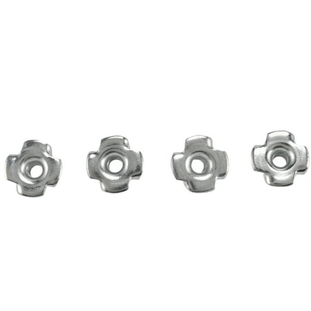 

Set of Assorted Four Prong Nuts Metal Coating for Furniture Working Wood (M4 100Pcs)