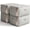 Grey, variant on General Large Canvas Comforter Storage Bags Closet Organizer for Clothes Sweater Clothes Organizer with Dual Zipper Three Carrying Handles for Blanket Closet Storage Container, 6 Pack, Grey