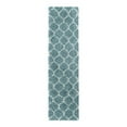 thumbnail image 3 of Unique Loom Trellis Shag Collection Area Rug - Ruby (2' 7" x 10' Runner Light Blue/Ivory), 3 of 12