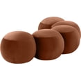 thumbnail image 6 of Meridian Furniture Apollo Cognac Velvet Bench, 6 of 11