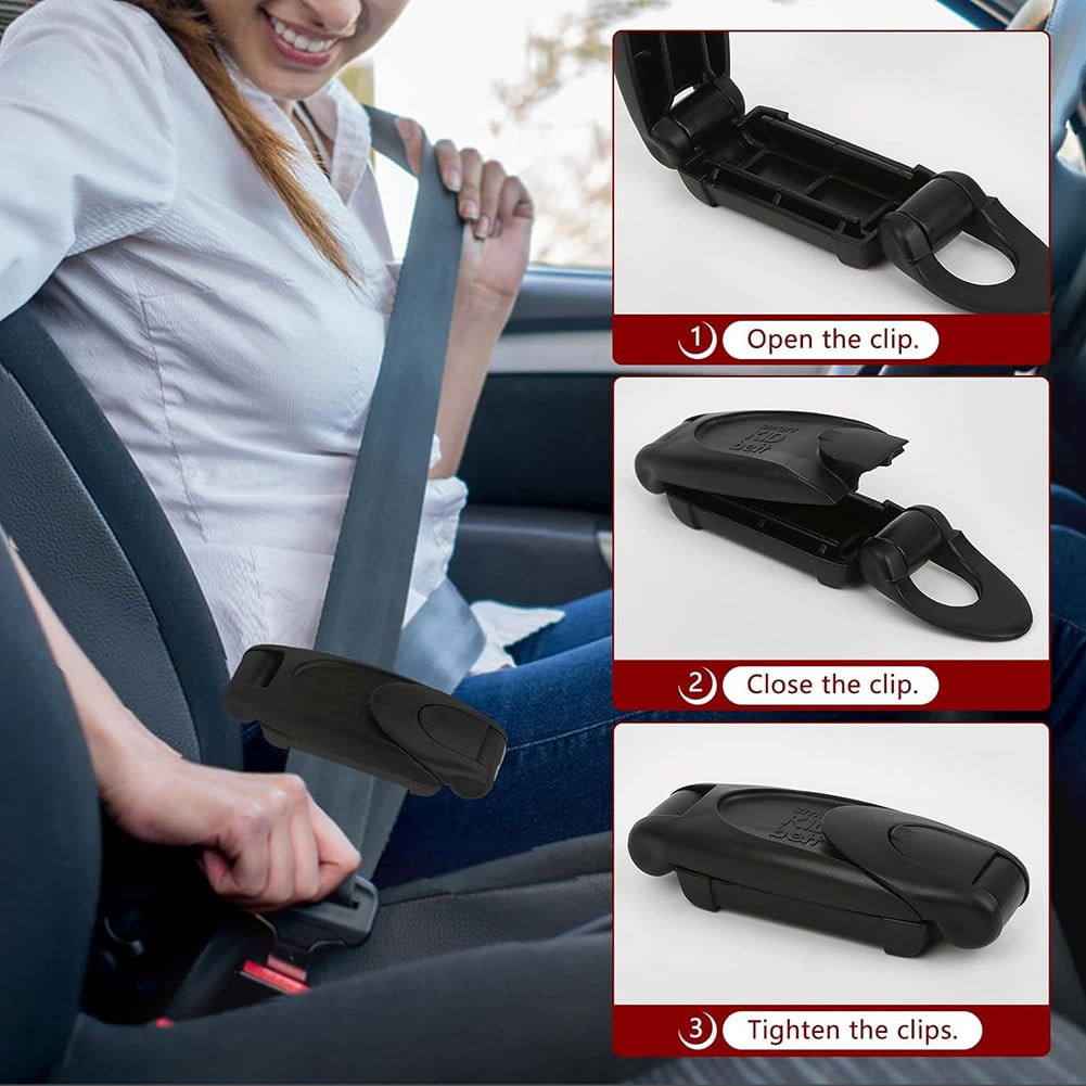 2PCS Car Safety Seat Belt Buckle Clip Seatbelt Stopper Adjuster Clip Seat  BeUKS1