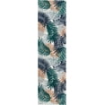 thumbnail image 2 of Well Woven Sono Blue Palms Botanical High-Low Runner Rug 3x10 (2'7" x 9'10"), 2 of 8