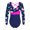 Bubbles Navy, variant on MSemis Kid Girls Gymnastic Bodysuit Ballet Dance Leotard Athletic Unitard