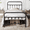 Black, variant on Yaheetech Classic Iron Platform Bed with High Headboard and Footboard, Twin, Black