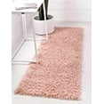 thumbnail image 2 of Unique Loom 3153398 2 Pi 2 Po x 8 Pi Davos Shag Runner Rug&44; Rose Poussiéreux, 2 of 5