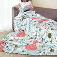 thumbnail image 6 of Sikiie Cute Flamingo Ultra-Soft Micro flannel Blanket Luxury All Seasons Warm Blanket for Bedding Sofa and Travel (4 sizes)-60"x50", 6 of 7
