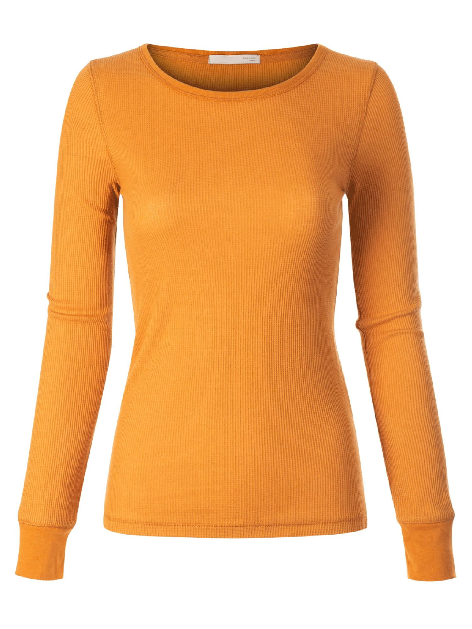 Made by Olivia - Made by Olivia Women's Plain Basic Round Crew Neck ...