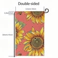 thumbnail image 3 of PHYHOO Sunflower Bees Welcome Flags Seasonal Garden Flags Vertical Double Sided Yard Flags Banner Outdoor Flag for Outside, Lawn, Decor White, 3 of 6