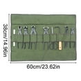 thumbnail image 3 of Storage Roll Bag, Furenl Heavy Duty Canvas Tool Roll - 10 Pocket Storage Bag for Garden/Diy Tools, Green, 3 of 6