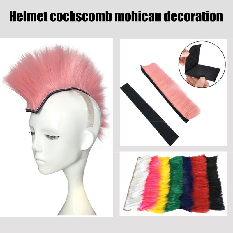 Motorbike Helmet Mohican Mohawk PINK also 4 Ski Cycle Horse Riding UK STOCK 