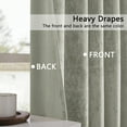 thumbnail image 5 of Crushed Velvet Curtains Rod Pocket Luxurious Thermal Insulated Soundproof Drapes Soft and Durable Light-Filtering Window Treatments for Living Room Bedroom, 2 Panels, 5 of 6