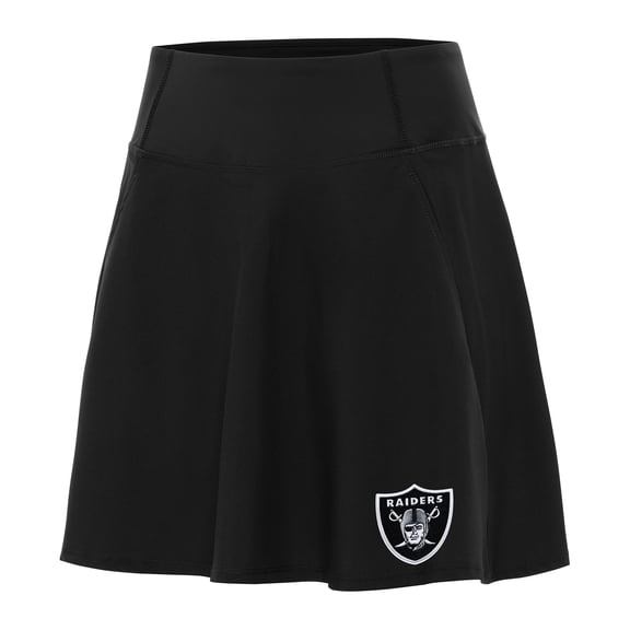 Women's Antigua Black Las Vegas Raiders Chip Skort